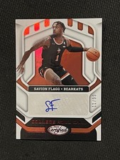 SAVION FLAGG 2022-23 Chronicles CERTIFIED COLLEGE ROLL CALL RED AUTO HOLO RC /99