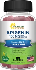 Apigenin 100Mg with L-Theanine 100Mg Gummies, Natural Sleep Support, 2/Serv