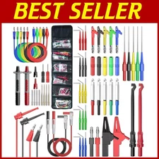 High-Quality Multimeter Test Leads with Alligator Clips and Wire Piercing Probes