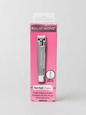 brushworks Zehennagel Clipper   mit integrierter Nagelfeile   Neu & OVP