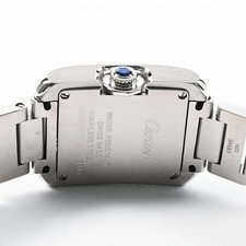 CARTIER Tank Anglaise Sm W5310022 Silver Ladies Used Watch #31231 6
