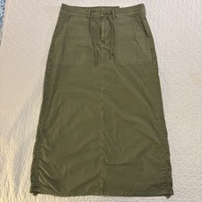 American Eagle Women s Olive Green Cargo Maxi Performance Skirt Size 12