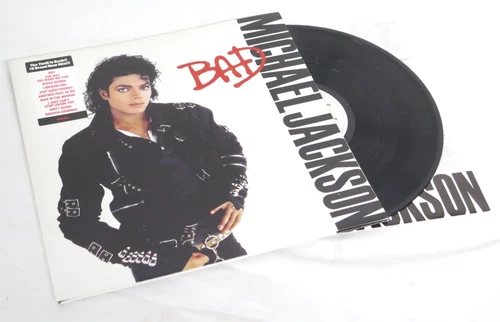 Michael Jackson - BAD 12" Vinyl Record Album EPIC 450290 1st Pressing 1987