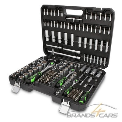 COMPETITION BY KS TOOLS 1/4'' + 3/8'' + 1/2'' STECKSCHLÜSSEL-SATZ KNARRENKASTEN SET