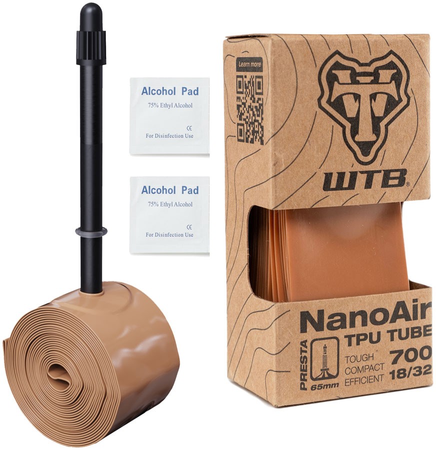 WTB NanoAir TPU Road Bike Inner Tube 700c 18-32mm Lightweight - Durable