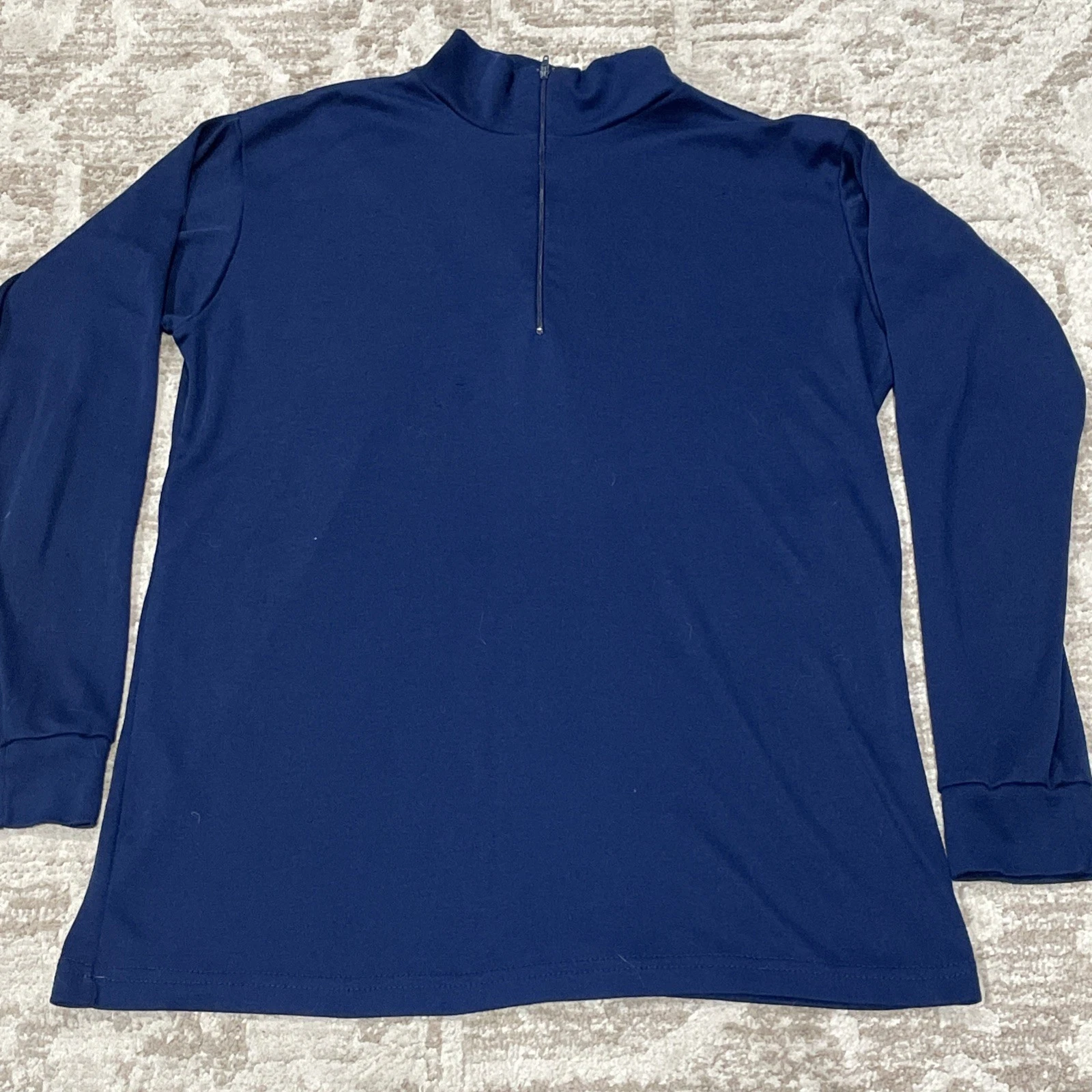 Patagonia Capilene Pullover Sz L Blue 1/4 Zip Long Sleeve USA Vintage Base Layer