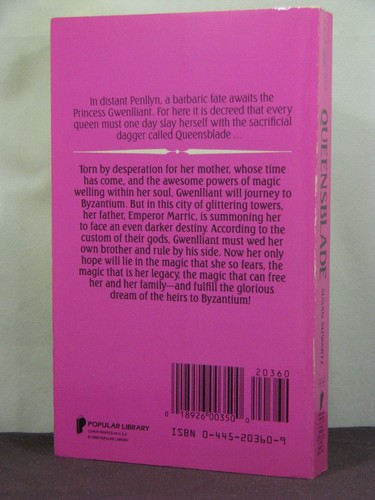1st, signed by 2, Heirs to Byzantium 3: Queensblade by Susan Shwartz (1988) - Picture 2 of 3