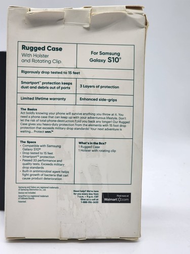Custodia telefono robusta Protect Onn fondina e clip girevole Samsung Galaxy S10 - Foto 3 di 3