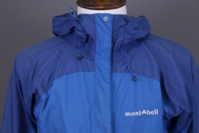 Mont Bell Blue Waterproof Windstopper Ski Hooded Jacket Size M | eBay