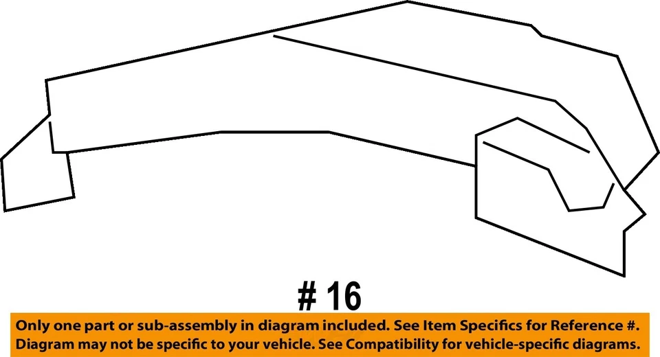 Оригинальные компоненты заднего бампера GM 07-14 Sierra 2500 HD — вставка 15822922 - Изображение 2 из 2