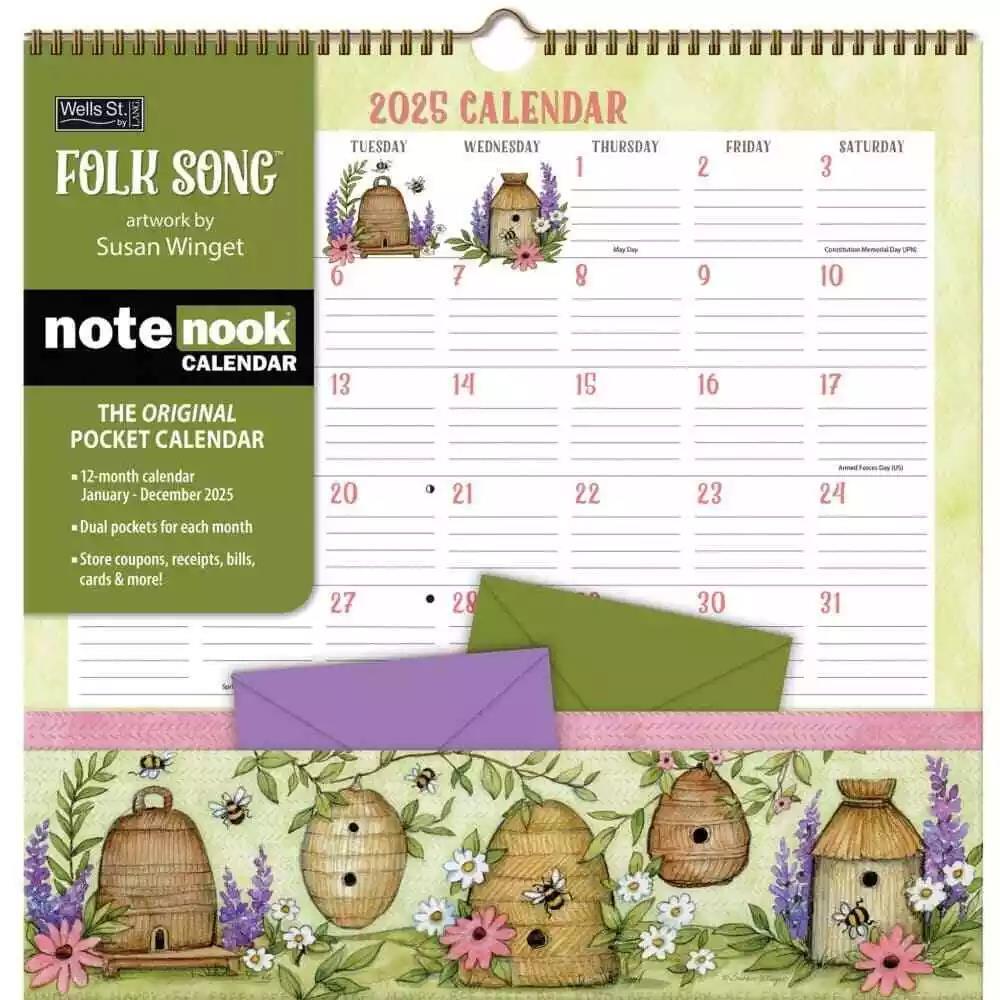 WSBL Folk Song 2025 Note Nook™ Calendar w | eBay wsbl-folk-song-2025-note-nook-calendar-w-ebay