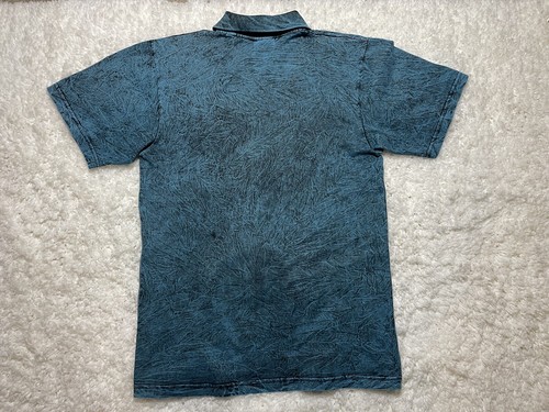 Planet Earth Shirt Mens Medium Teal Polo Australia Outdoors - Picture 8 of 8