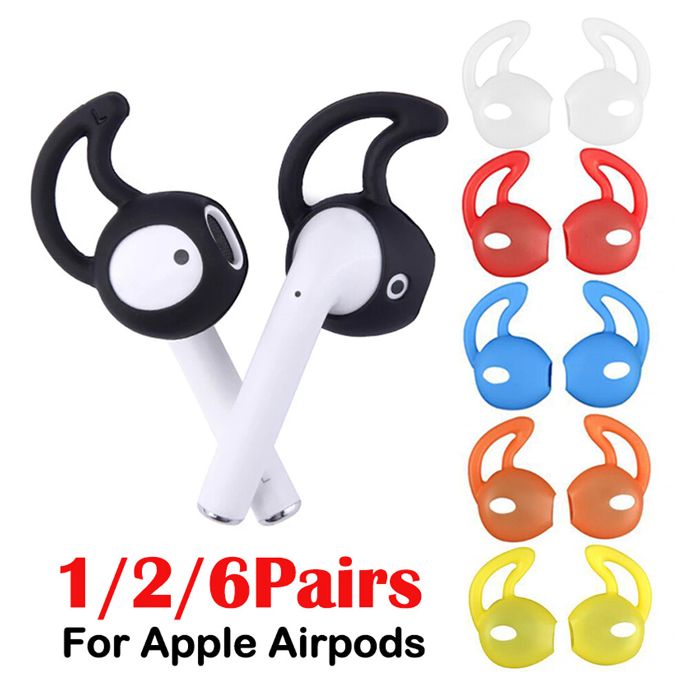 1/6 Pair Replacement Silicone Ear Tips Cover For Apple Airpods Earphones Cover