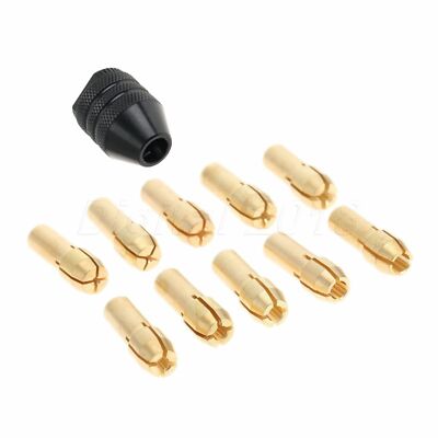 Mini Drill Brass Collet Chuck 0.5mm-3.2mm &M8 Keyless Chuck Rotary Tool Kit 2018