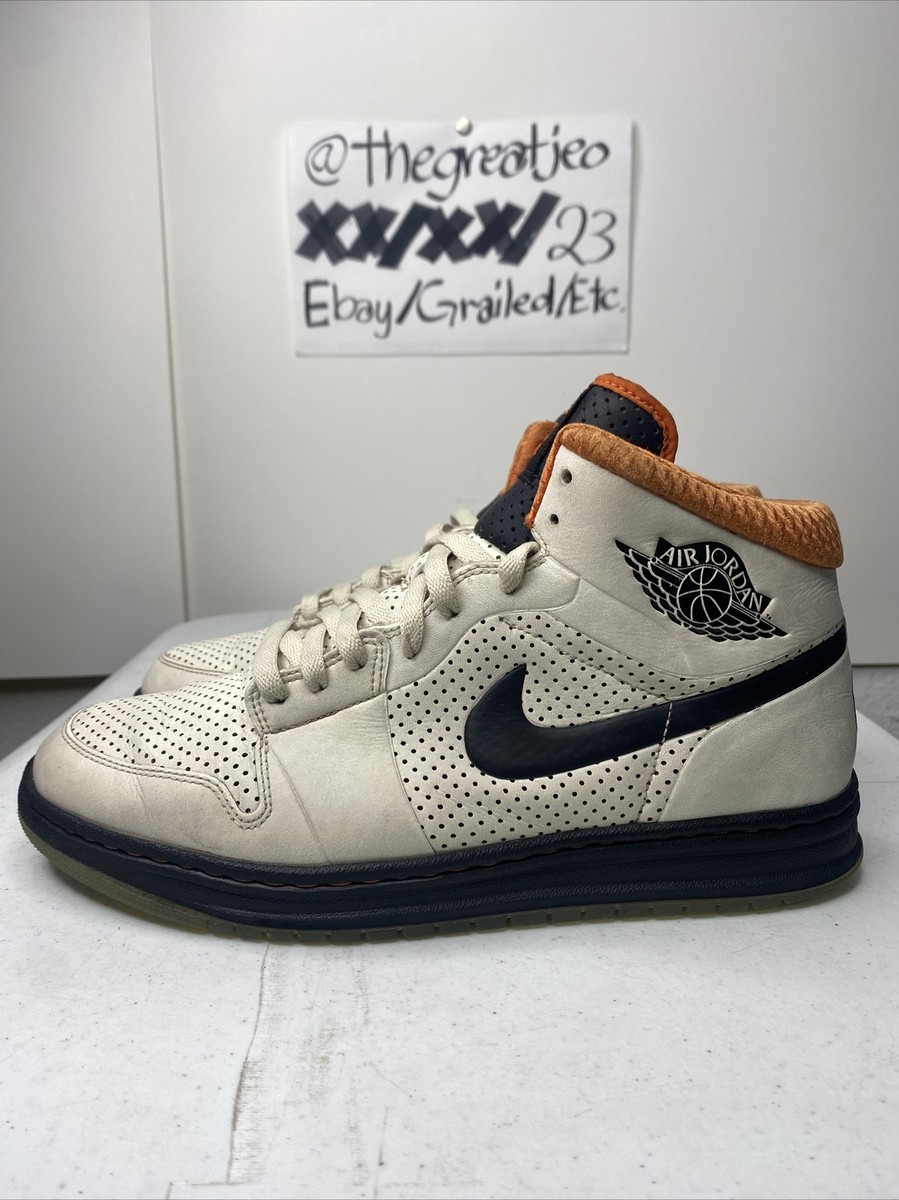 Nike Air Jordan Alpha 1 Tinker Hatfield Birch Black Orange Size 10