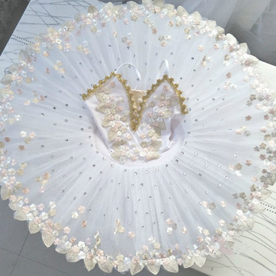 Women White Professional Ballet Tutu For Kids Children Swan Lake Costume Tutu