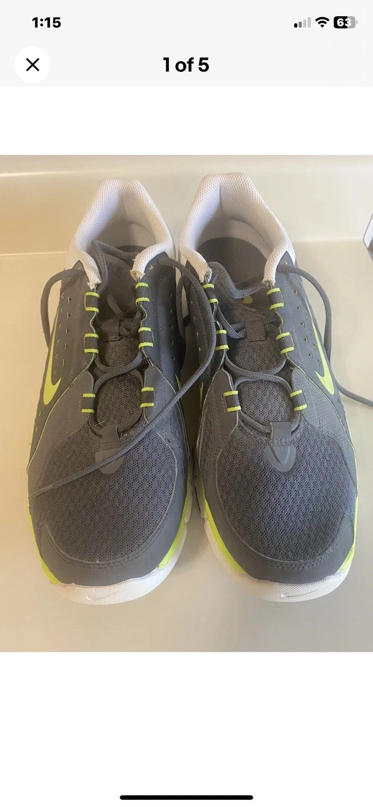 Taille 13   Nike Flex Supreme TR 4 gris