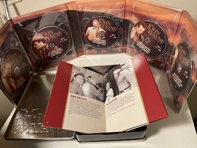 The John Wayne Collection DVD Tin 15 movies 5 Disc Box includes Deluxe ...