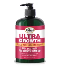 Difeel Ultra Growth Basil & Castor Oil Pro Growth Shampoo 12 oz