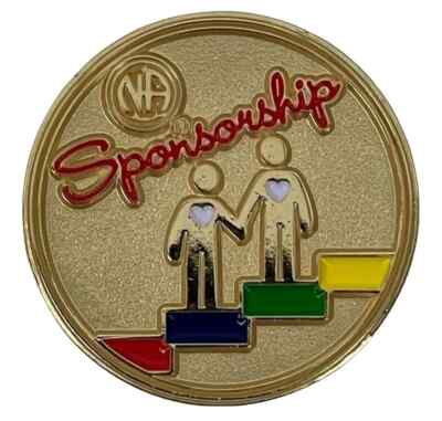 SELTEN Narcotics Anonymous Sponsoring Münze Medaillon Genesung NA Schlüsselanhänger Geschenk