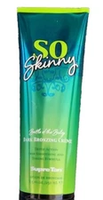 So skinny dark bronzing cream , triple action skin smoothing,and toning formula 