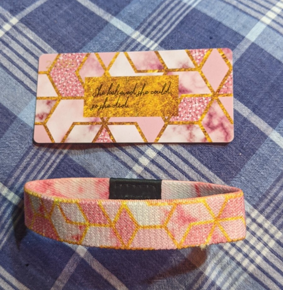 Medium ZOX Silver Single Strap SHE BELIEVED SHE COULD SO SHE DID