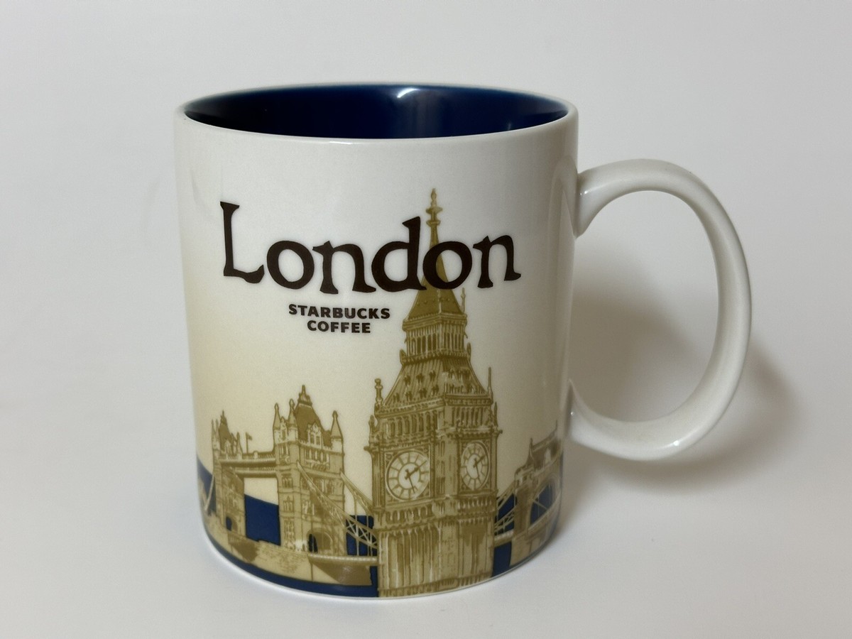 Mug Starbucks England Global Icon 16 Oz - Version Rare 2010, Armoiries, Occasion