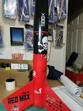 White Decals For Estes Der Big Red Max Model Rocket Kit