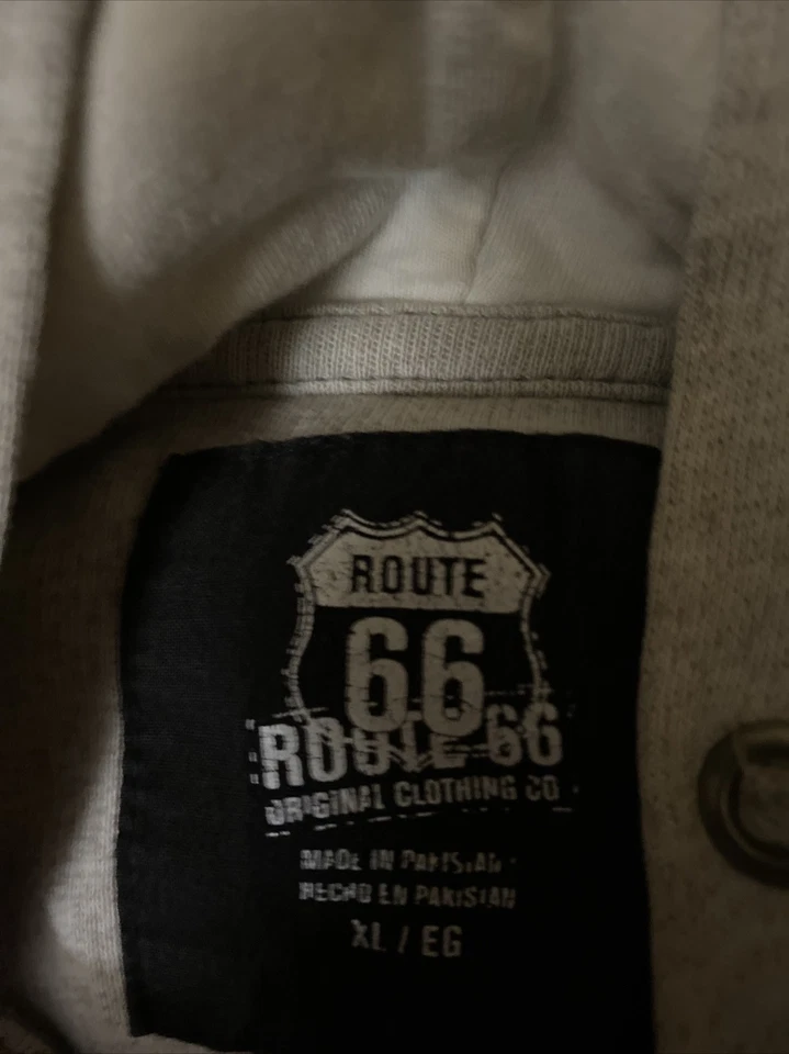 Route 66 Live Fast Affliction Style Sudadera con Capucha Talla XL Calavera Nativa Americana Y2K Foto 3 de 4
