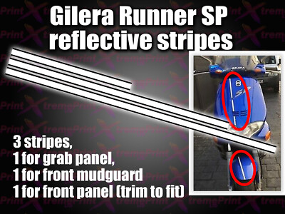 Gilera Runner SP Reflexstreifen Aufkleber Decal 50 125 172 180 183 Schutzblech 
