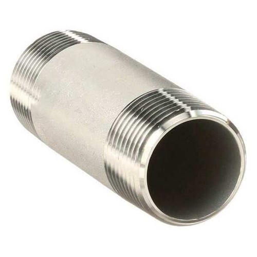 Pipe Nipple Thread End Fitting 304 Stainless Steel 2" x 6" Long Schedule 40 - Picture 8 of 8