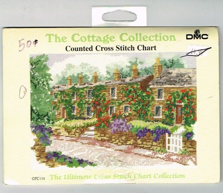 DMC Cottage Collection Cross Stitch Chart Rose Terrace DMC Unopened - Image 2 of 3