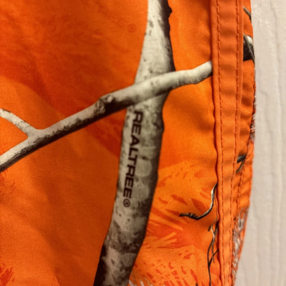 Real Tree Orange Boys Swim Board Shorts Trunks 6/7. Unlined. Country - Image 3 of 4