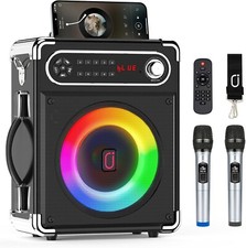 Bocinas Bluetooth Grandes Para Fiestas Con Microfono Para Karaoke Nuevo