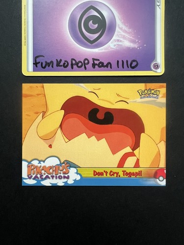 Don't Cry, Togepi! #43 1999 Topps Pokemon Movie Animation Blue Logo