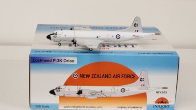 LOCKHEED P-3K ORION NZ AF NZ4203 MIT STÄNDER - INFLIGHT 200 IFP3RNZAF12 1/200 - SALE