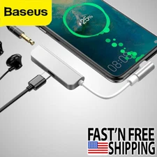 Baseus Type-C Male to Type-C and AUX 3.5mm Female Adapter L53 For Samsung