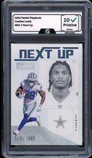 2020 Panini Playbook #NU-7 CeeDee Lamb GRADED 10 Gem Mint ROOKIE CARD RC
