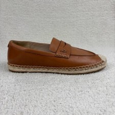 Sam Edelman Shoes Womens 9m Brown Kai Espadrille Penny Loafer Slip On Leather