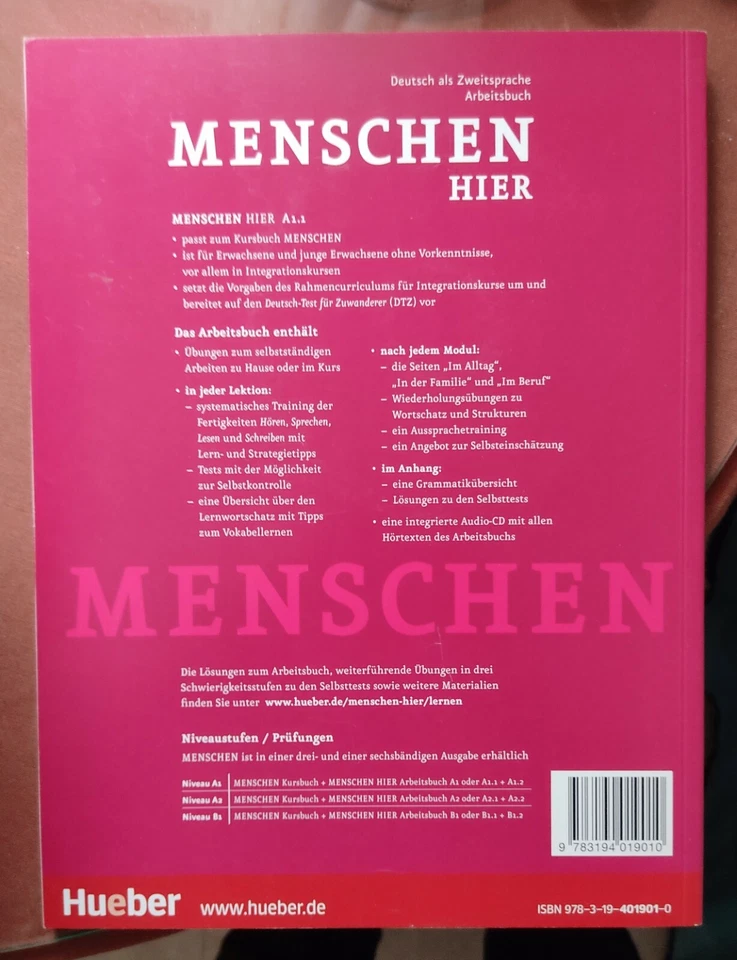 Menschen HIER A1.1. Arbeitsbuch. MIT Audio-CD - Imagen 2 de 2