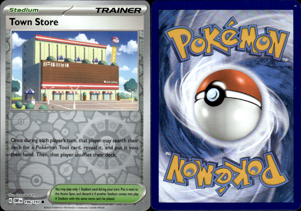 Pokemon TCG- Town Store Reverse Holo Stadium - 196/197 | eBay Pokemon TCG- Town Store Reverse Holo Stadium - 196/197 | eBay