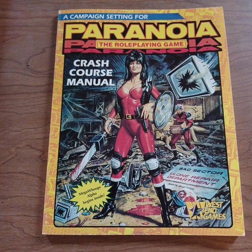 West End Games: Paranoia Supplement - CRASH COURSE MANUAL - Picture 1 of 2