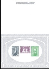 1989 REPLICA CARD No.14 1938 KING GEORGE VI CORONATION ROBES PRE-DECIMAL STAMPS