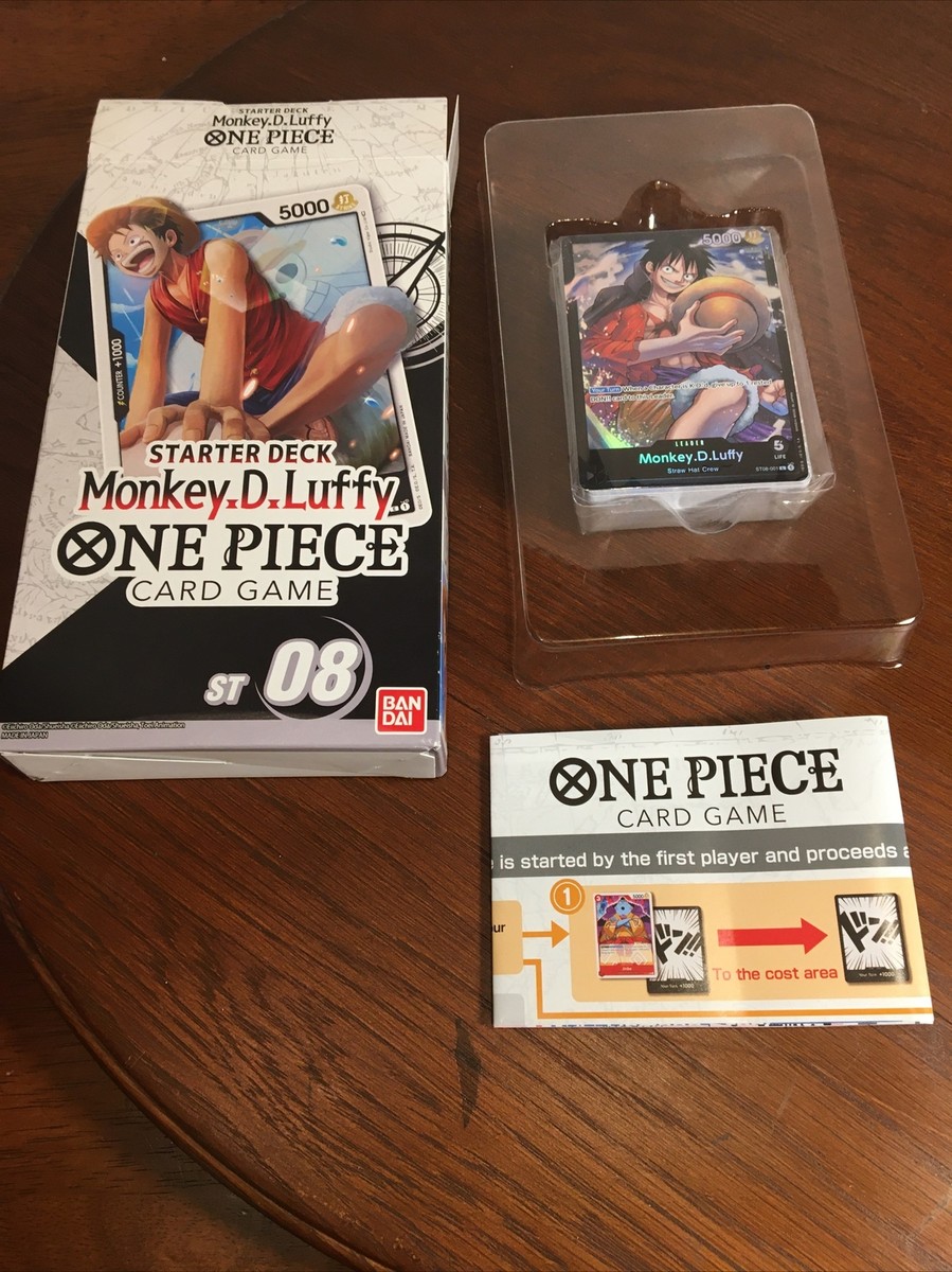One Piece Card Game Starter Deck Monkey.D.Luffy ST-08 English (Sealed) New 