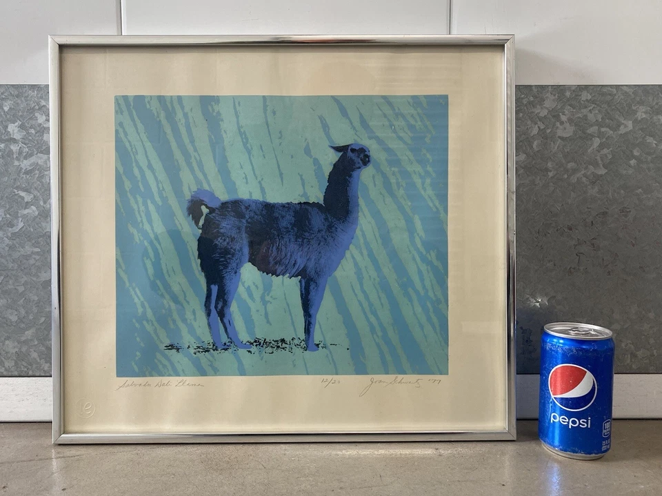 🔥 Vintage Old Modern Surrealist Pop Art Dali LLAMA Lithograph, Schwartz 1977 - Image 3 of 4