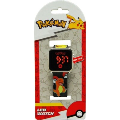 Pokemon Armbanduhr Kinderuhr Uhr Digital LED Watch Glumanda Pikachu