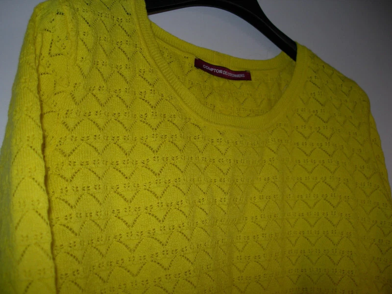 Pull jaune 2025 comptoir des cotonniers