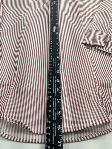 No Tags vtg 60s JC Penney Towncraft Penn Prest Red White 15 1/2- 33 M CandyCane - Picture 5 of 8
