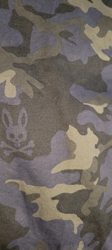 PANTALONES DE CHÁNDAL PSYCHO BUNNY CAMUFLAJE BORDADO CONEJITO ALGODÓN AZUL MARINO PARA HOMBRE 3XL NUEVOS CON ETIQUETAS - Imagen 2 de 5