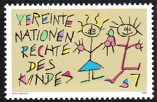 UN Vienna #Mi117 MNH 1991 Rights Child [117]